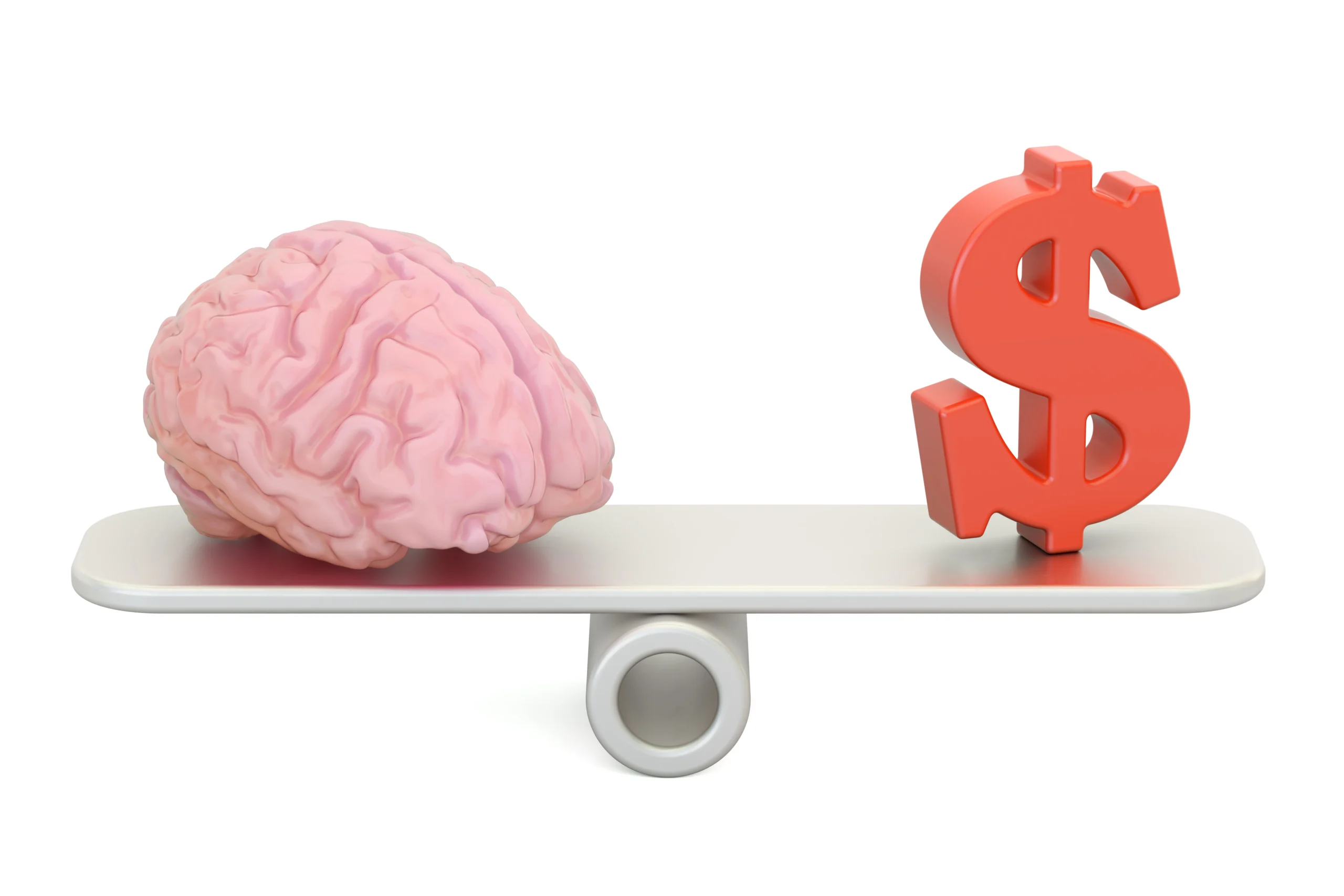 Psychology of discount, brain vs money

